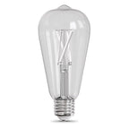 Feit - ST19CL5CCTWFIL2 - St19 E26 (Medium) Filament LED Bulb Adjustable White 60 Watt Equivalence 2 Pack
