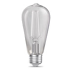 Feit - ST19CL5CCTWFIL2 - St19 E26 (Medium) Filament LED Bulb Adjustable White 60 Watt Equivalence 2 Pack