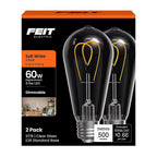 Feit - ST1960M2927FIL2 - St19 E26 (Medium) Filament LED Bulb Soft White 60 Watt Equivalence 1 Pack