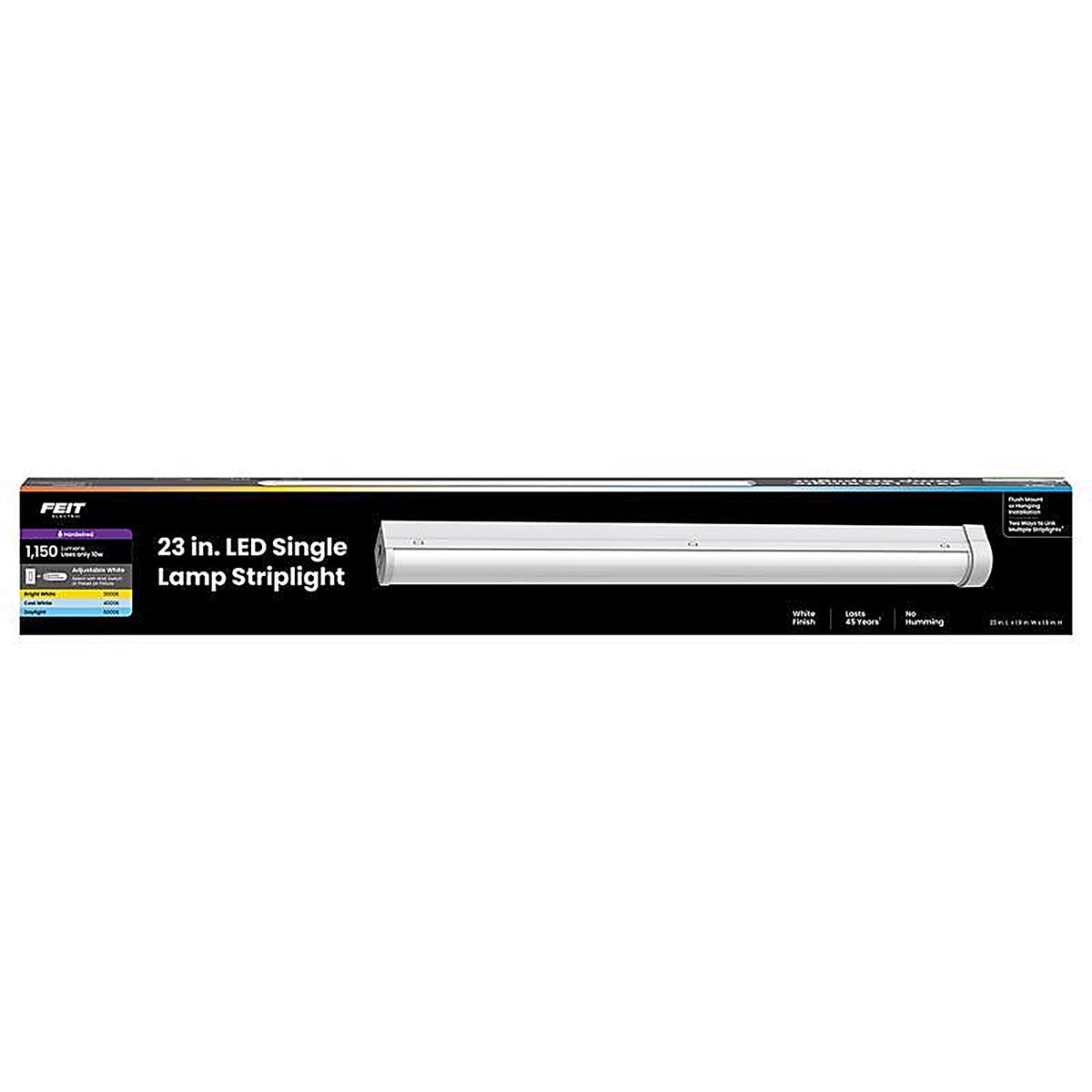 Feit - STRP2X14WYLEDV2 - 23 In. L White Hardwired LED Strip Light 1150 LM