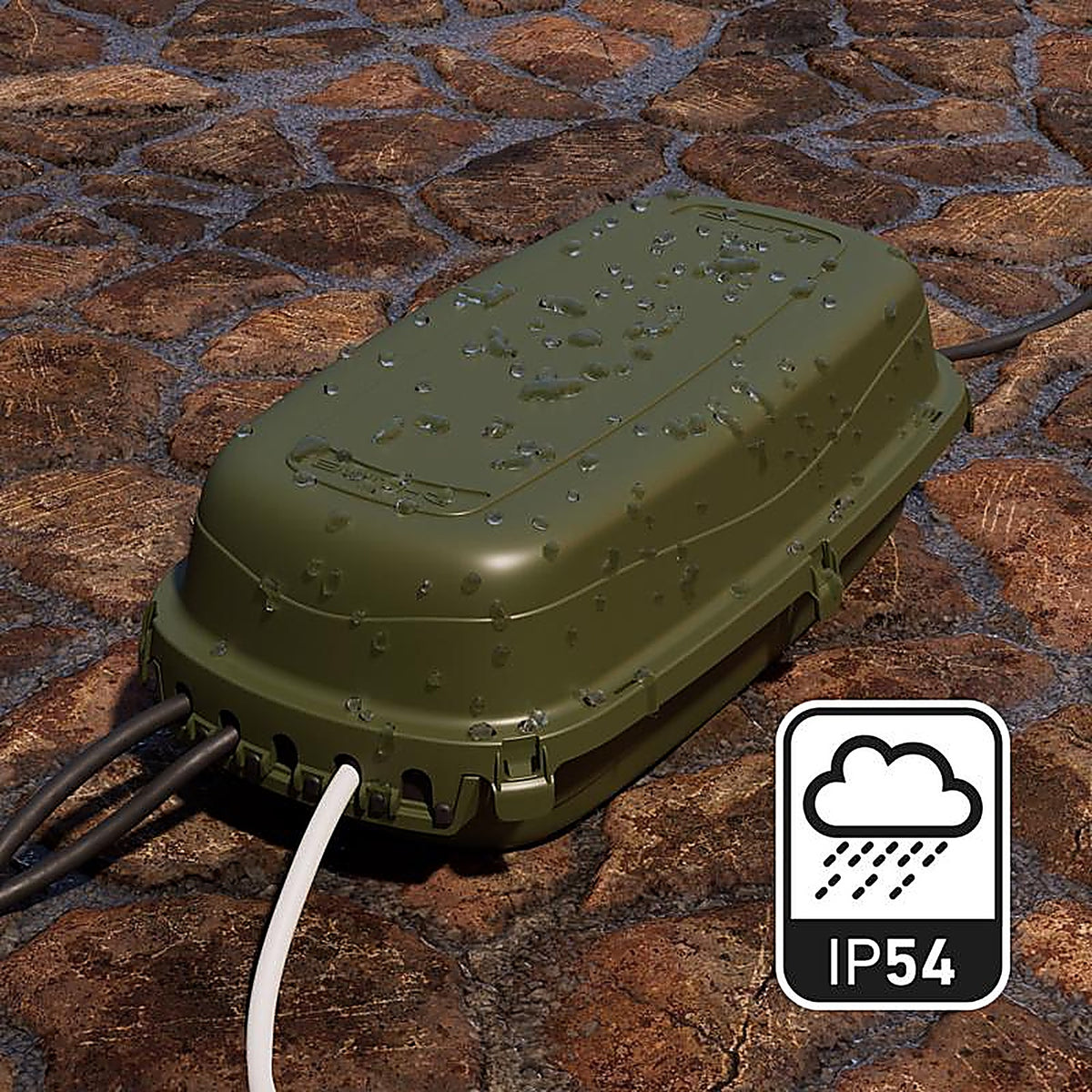 D-Line - US/OCM002 - New and Old Work Rectangle Plastic Weatherproof Box Green