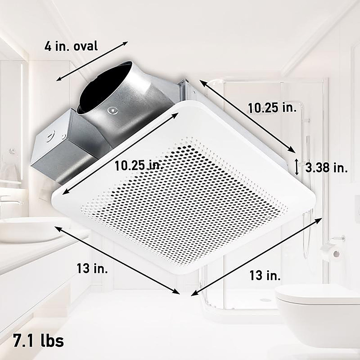 Panasonic - RG-T810A - 100 CFM 1.5 Sones Bathroom Exhaust Fan