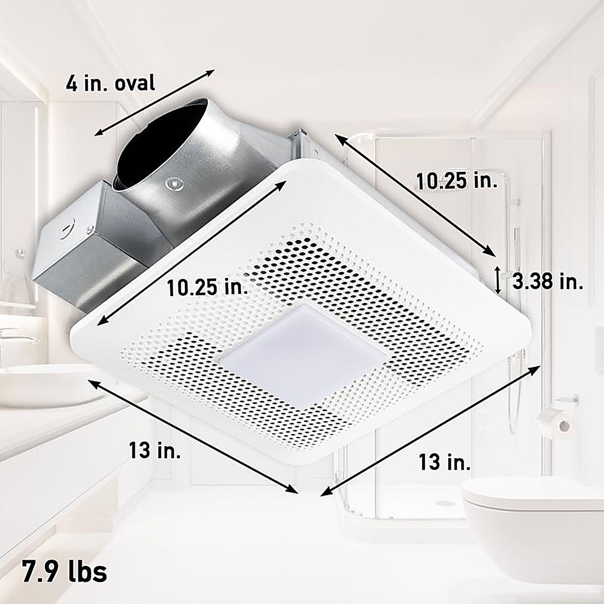 Panasonic - RG-T810LHA - Whisper Thin 100 CFM 1.1 Sones Bathroom Exhaust Fan