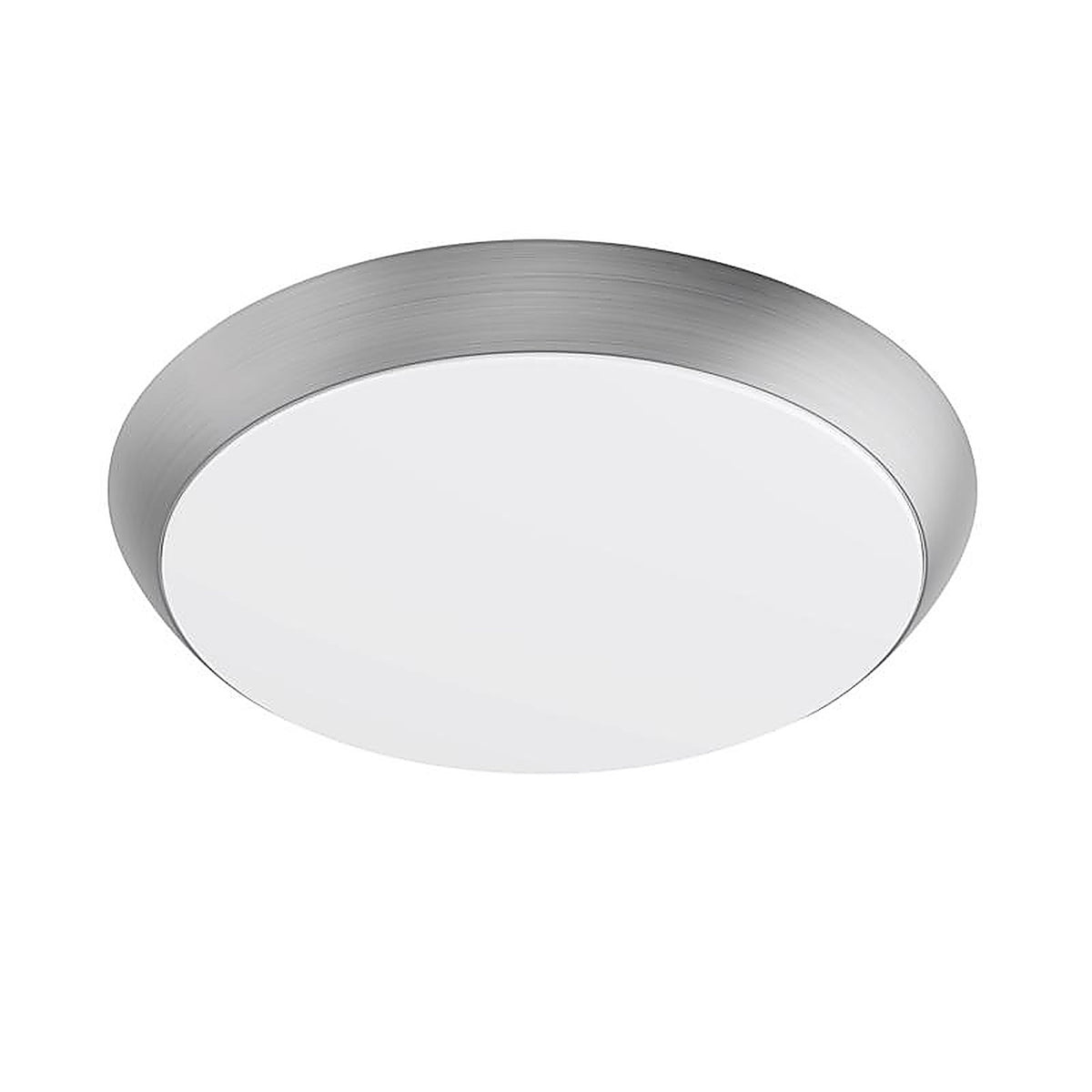 Feit - FM11/5CCT/NK - 3 In. H X 11 In. W X 11 In. L Brushed Nickel White Ceiling Fixture