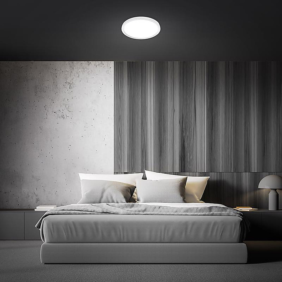 Feit - FP11RT5CCT/NLWH - 3 In. H X 11 In. W X 11 In. L Matte Black Black Ceiling Fixture