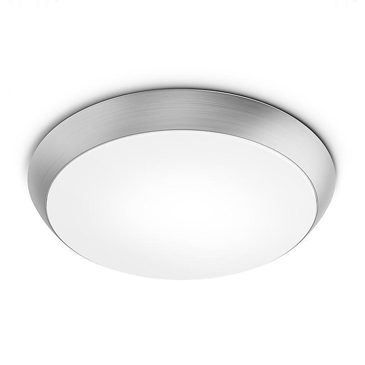 Feit - FM9/5CCT/NK - 3 In. H X 9 In. W X 9 In. L Brushed Nickel White Ceiling Fixture