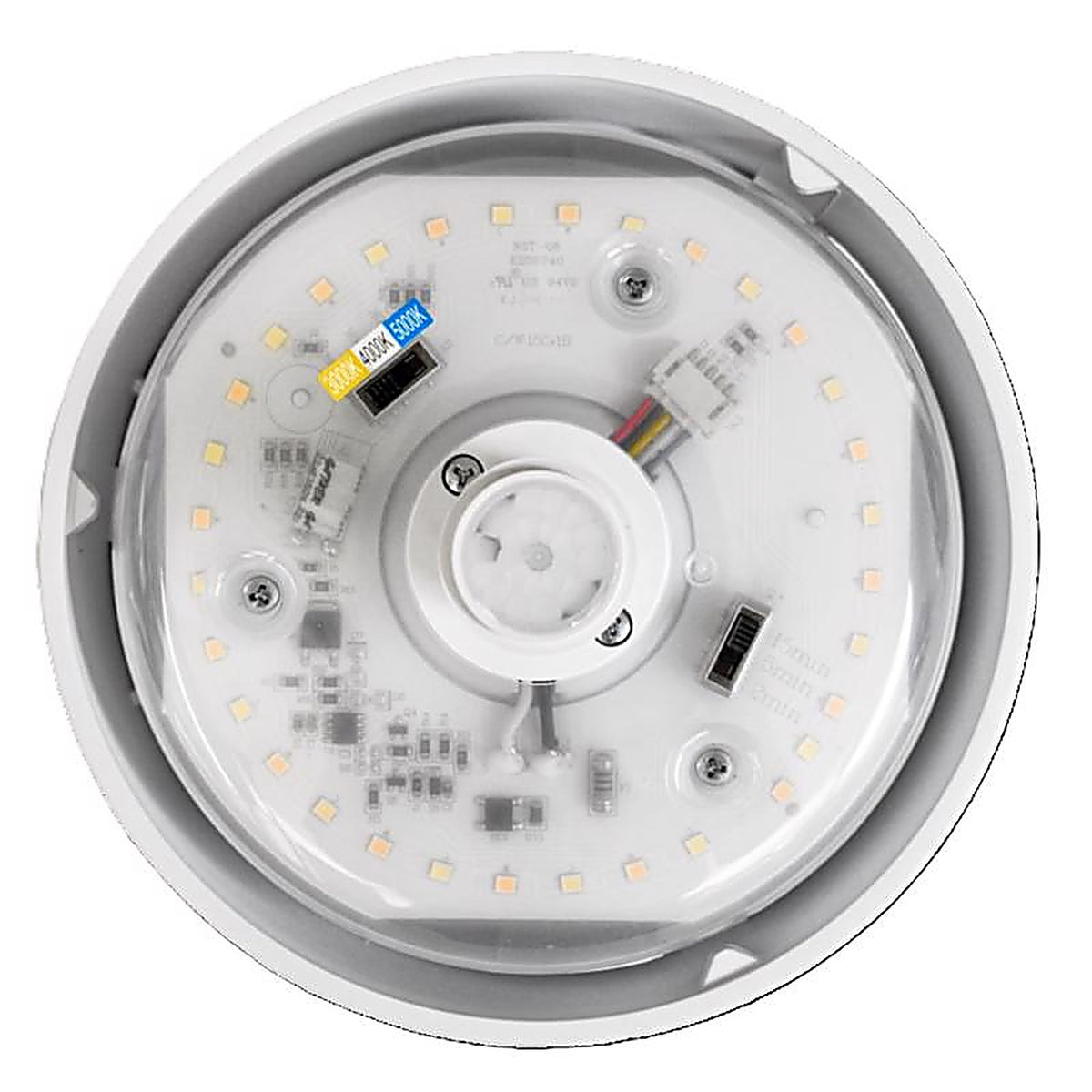ETI - C02001402A - 3.58 In. H X 7 In. W X 7 In. L White LED Ceiling Spin Light