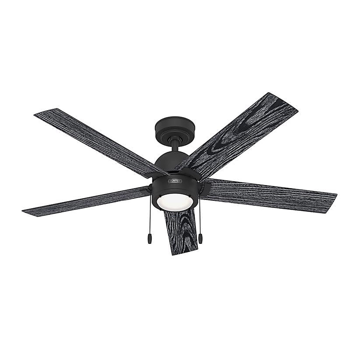 Hunter - 51760 - 52 In. Matte Black LED Indoor Ceiling Fan