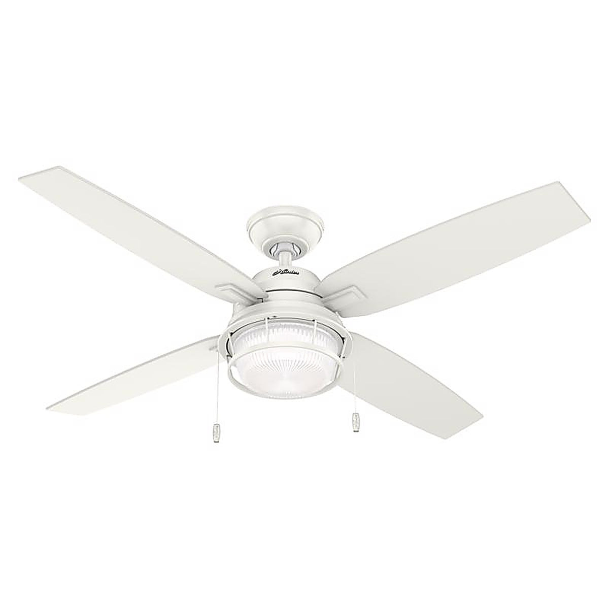 Hunter - 59240 - Fan Ocala 52 In. Bronze White LED Indoor and Outdoor Ceiling Fan