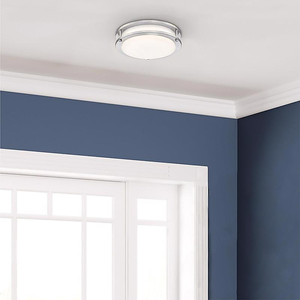Westinghouse - 6136000 - Lauderdale 3.5 In. H X 11 In. W X 11 In. L Brushed Nickel Silver Ceiling Fixture