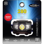 Police Security - 98969 - Connector 2.0 280 LM Black LED Head Lamp Aaa Battery