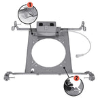Halo - HL6RSMF - Gray 6 In. W Galvanized Steel Mounting Frame