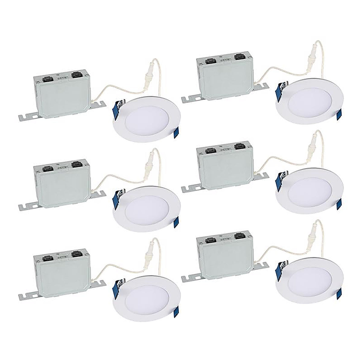 Halo - HLB4LSFS5-6PK - White 4 In. W Canless Recessed Downlight