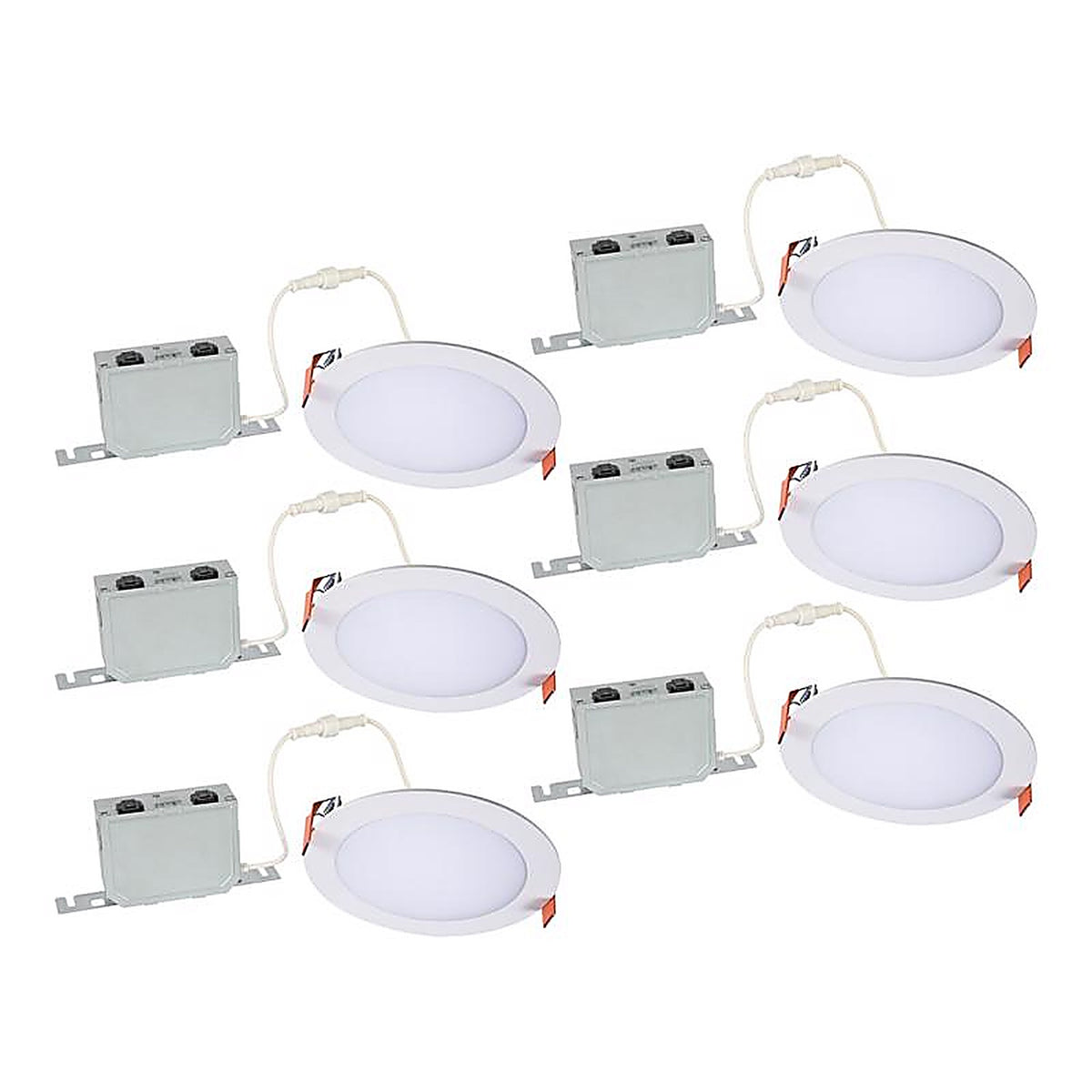 Halo - HLB6LSFS5-6PK - Warm White 6 In. W LED Canless Recessed Downlight 75 W