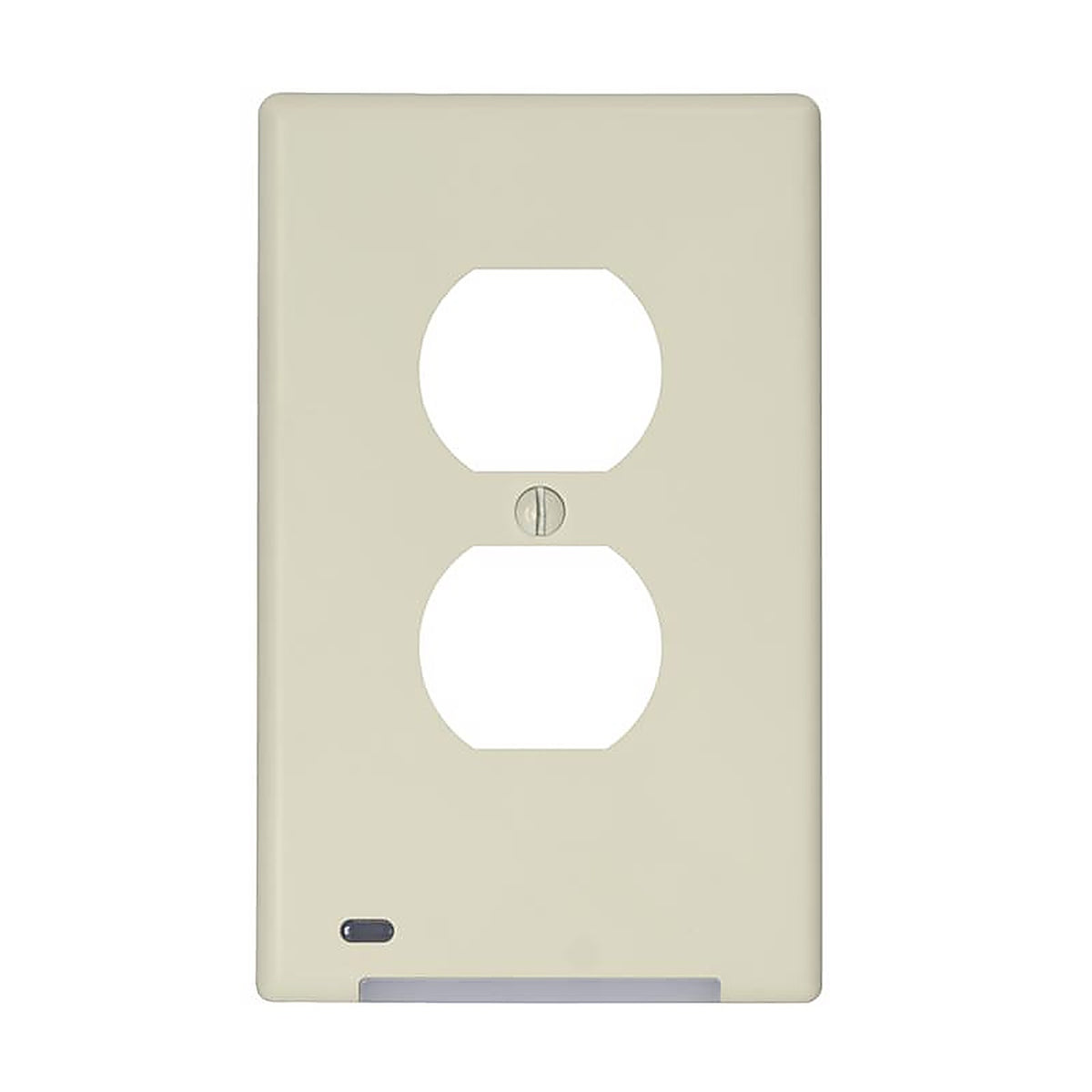 LumiCover - LCF-CDO-AL - Amerelle Almond 1 Gang Plastic Decorator/Duplex Nightlight Wall Plate 1 Pack