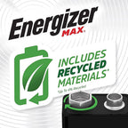 Energizer 522BP-2 Max 9-Volt Alkaline Batteries 2 pk Carded