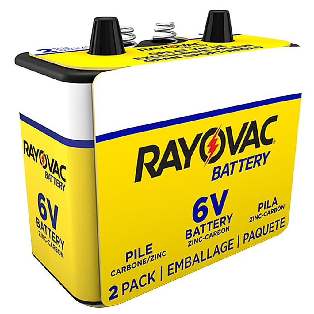 Rayovac 944-2RC Zinc Carbon 6-Volt 8.5 Ah Lantern Battery 2 pk