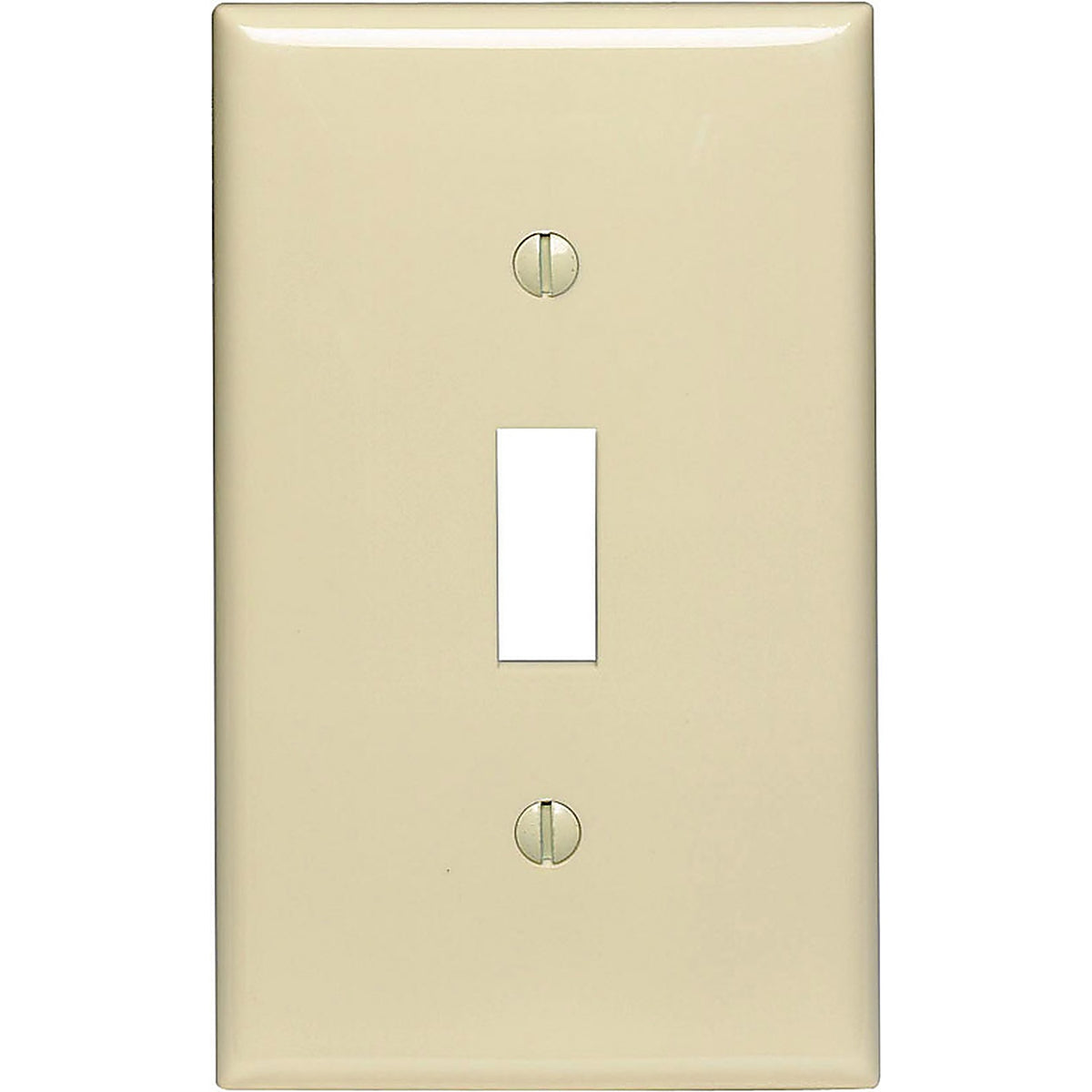 Leviton 00PJ1-00I Ivory 1 gang Nylon Toggle Wall Plate 1/Pack