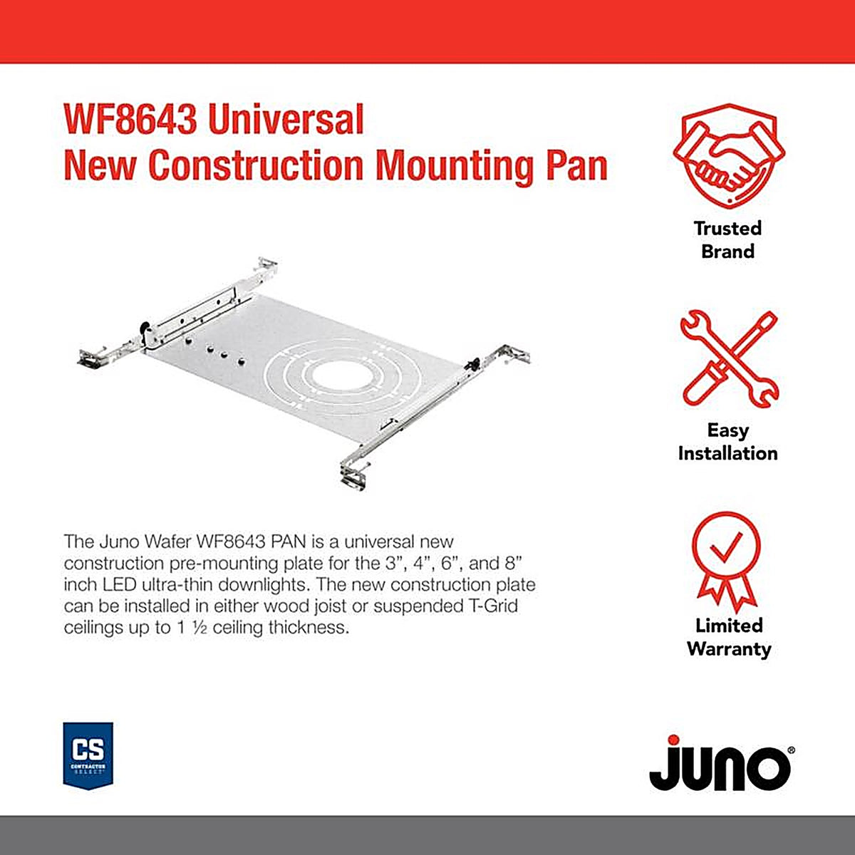 Lithonia Lighting - 264W3R - Juno Aluminum LED Standard Base Lampholder Kit 1 Pack
