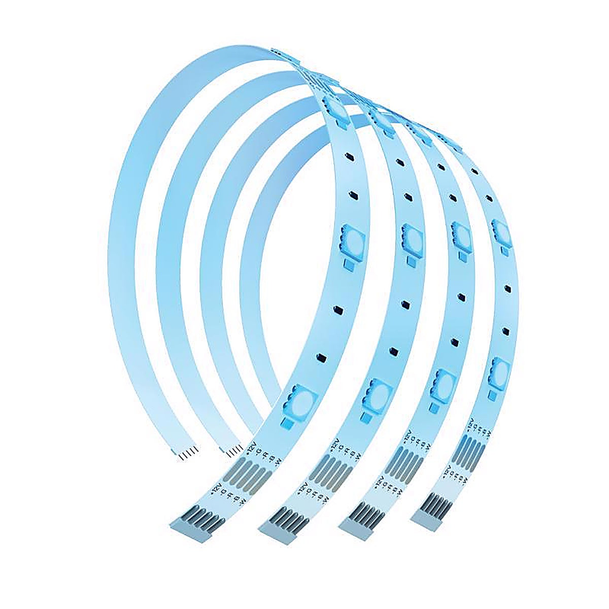 Feit - TAPE12RGB3K - 12 In. L Color Changing Plug-In LED Tape Light 4 Pack
