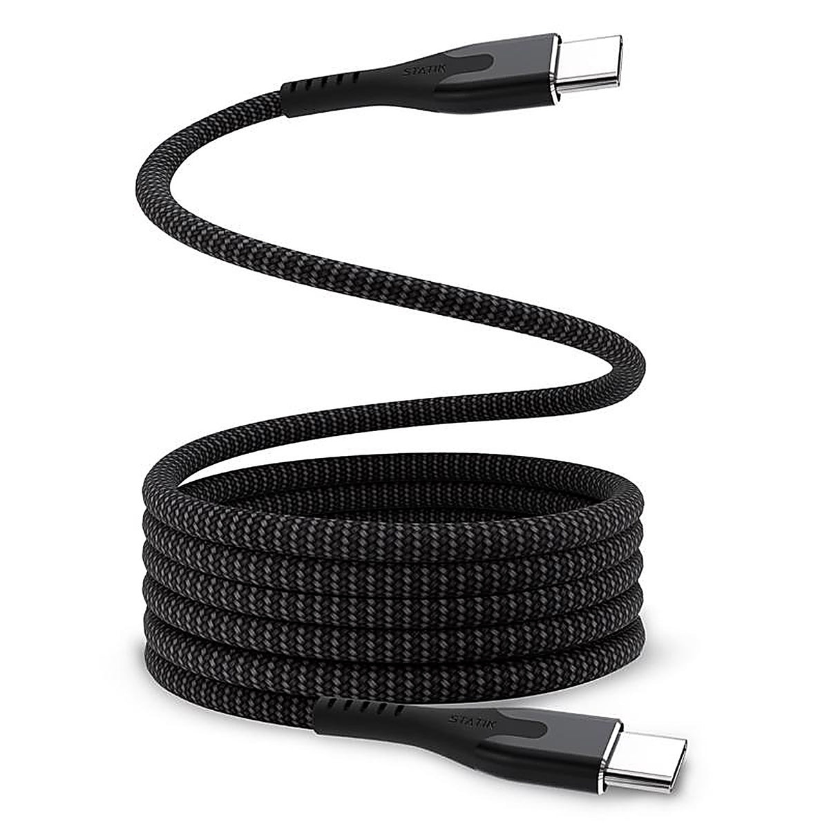 Statik - PUP-0550-3FT-CC - Magstack Type C to Type C Cable 3.3 Ft. Black
