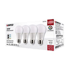 Satco - S11774 - A19 E26 (Medium) LED Bulb Tunable White/Color Changing 40 Watt Equivalence 4 Pack