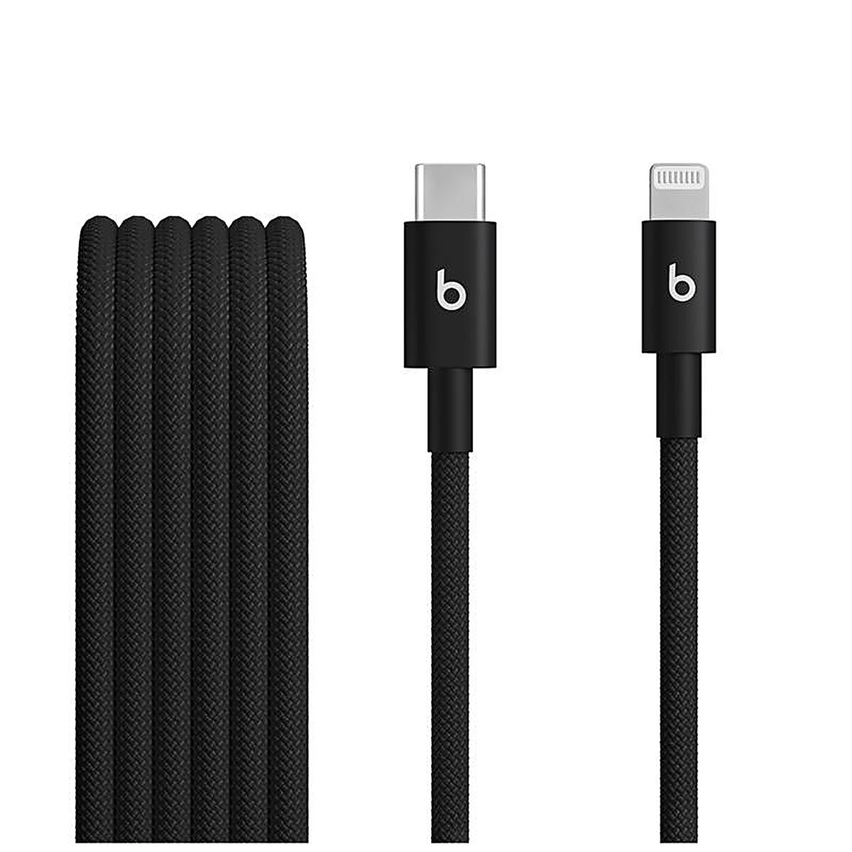 Beats - MDGK4LL/A - Lightning to USB-C Cable 5 Ft. Black