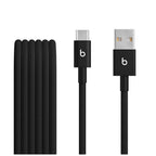 Beats - MDGG4LL/A - USB-A to USB-C Cable 5 Ft. Black