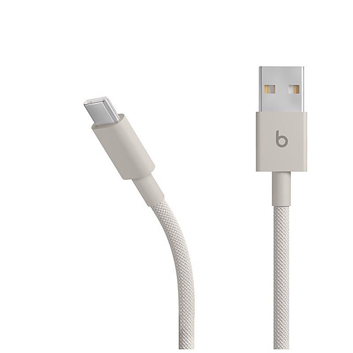 Beats - MDGJ4LL/A - USB-A to USB-C Cable 5 Ft. Gray