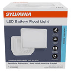 Sylvania - 66947 - Motion-Sensing Battery Powered LED White Security Floodlight
