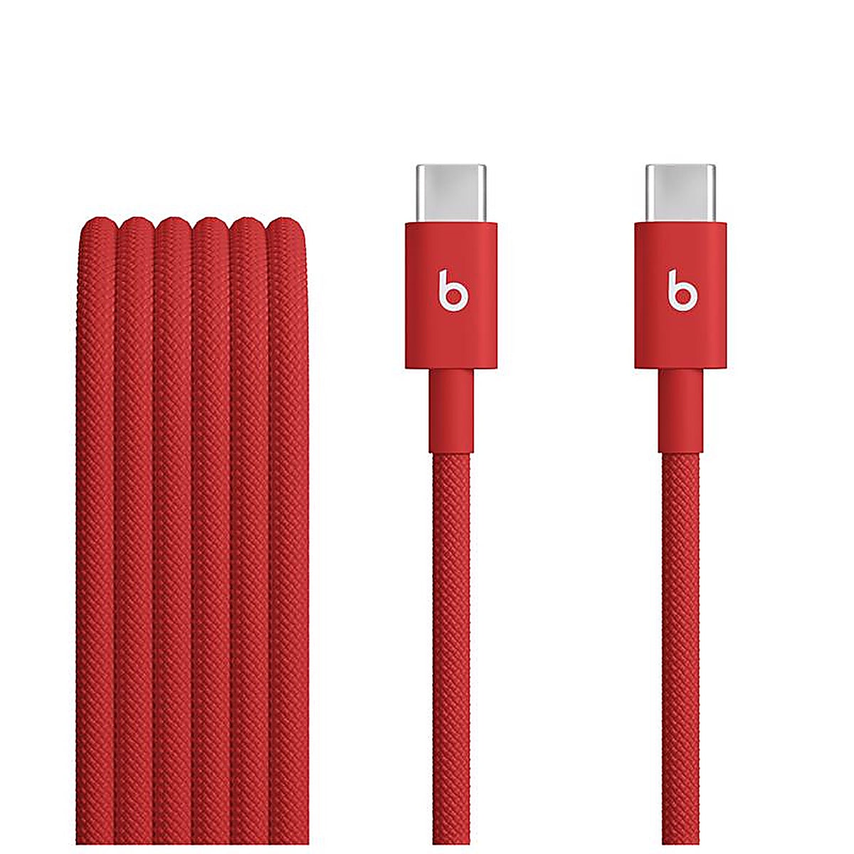 Beats - MDGF4LL/A - Red Woven Cable USB-C to USB-C Cable for Smartphones