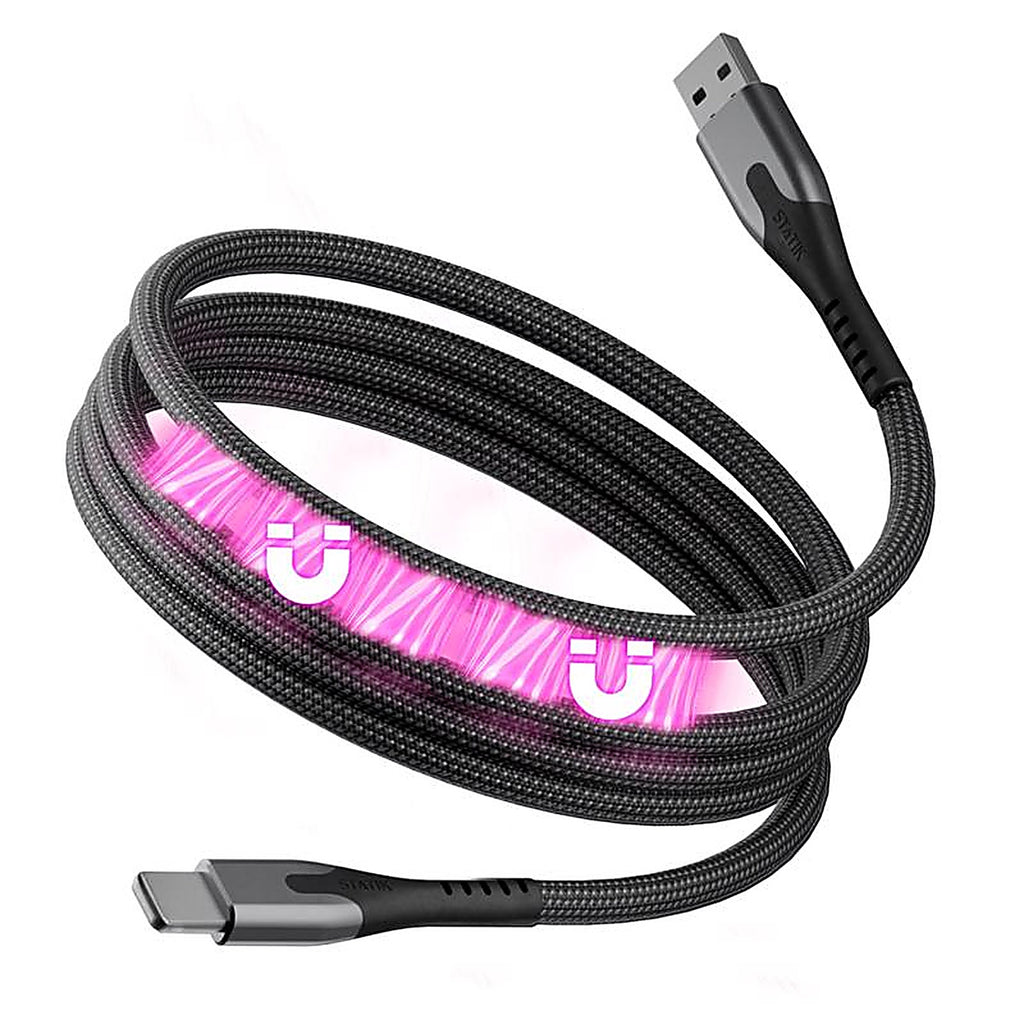 Statik - PUP-0475-3FT-AL - Magstack Lightning to USB-A Cable 3.3 Ft. Black