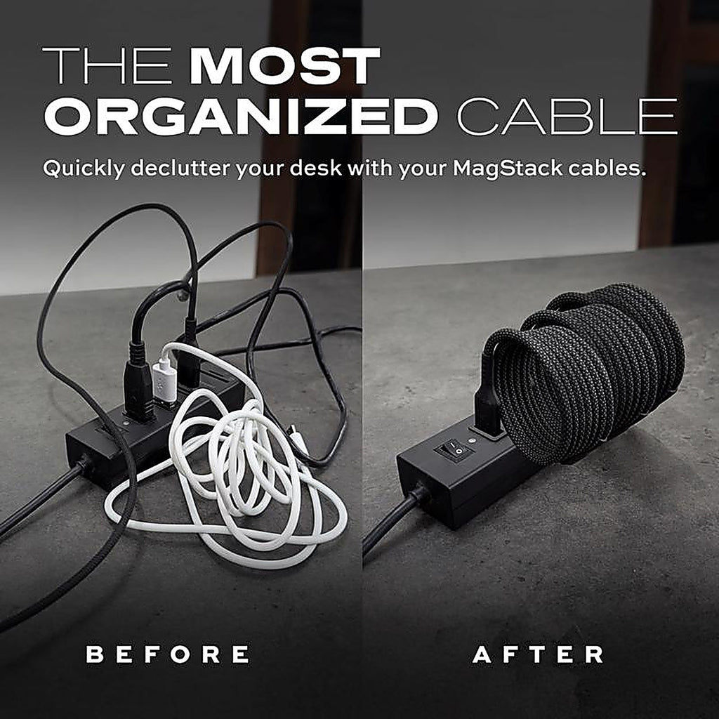 Statik - PUP-0475-3FT-AL - Magstack Lightning to USB-A Cable 3.3 Ft. Black
