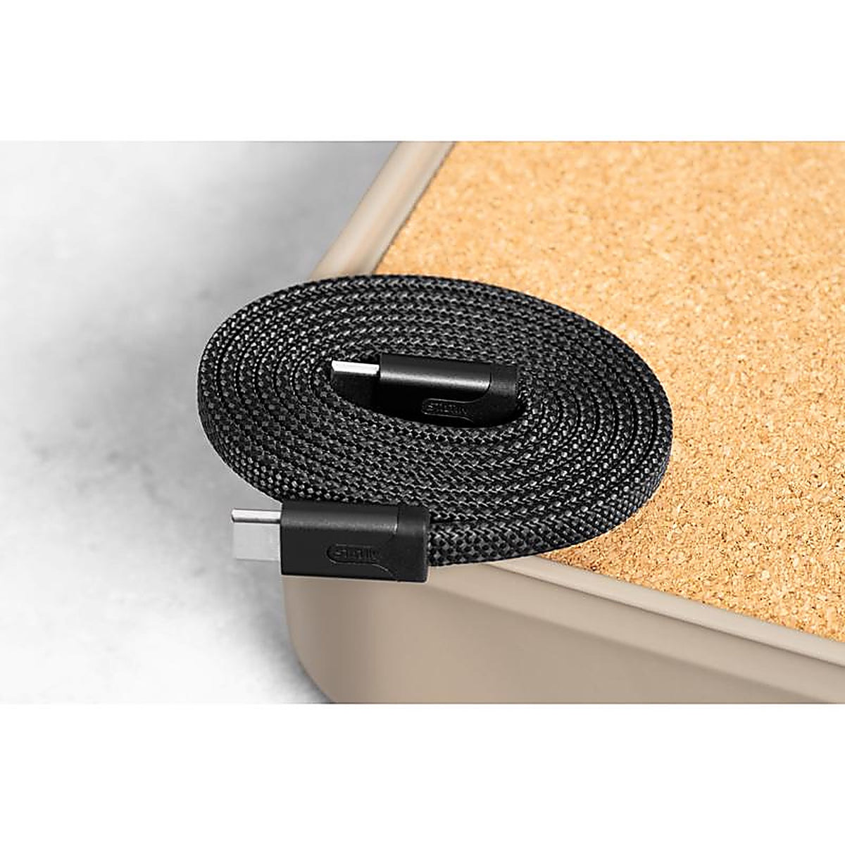 Statik - PUP-0494-6FT-AC - Magstack Slim USB-A to USB-C Cable 6.6 Ft. Black