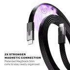Statik - PUP-0495-6FT-CC - Magstack Slim USB-C to USB-C Cable 6.6 Ft. Black
