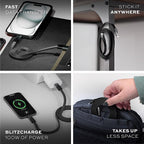 Statik - PUP-0495-6FT-CC - Magstack Slim USB-C to USB-C Cable 6.6 Ft. Black