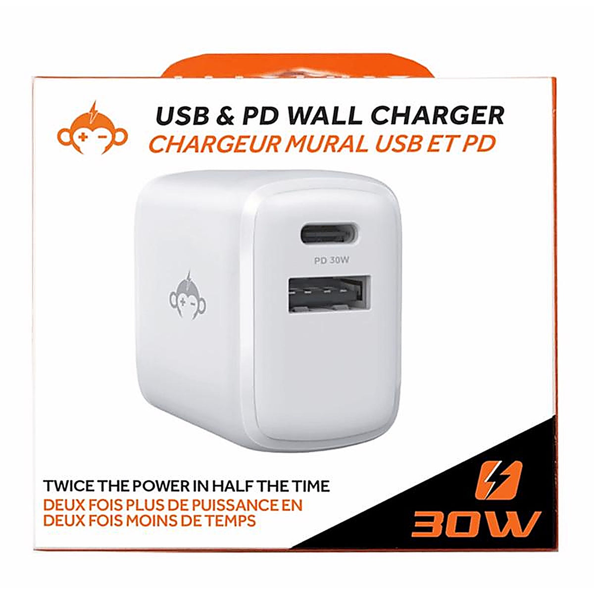 Monkeyz - MZ6684 - 2 Port USB A/C Wall Charger