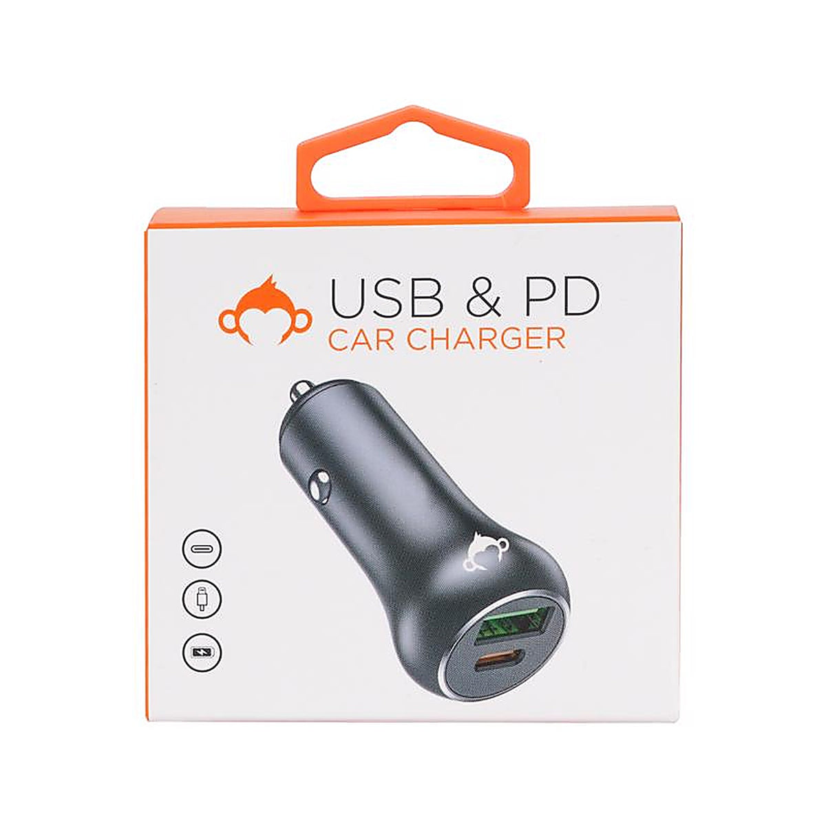 Monkeyz - SM6678 - 2 Port USB A/C Car Charger