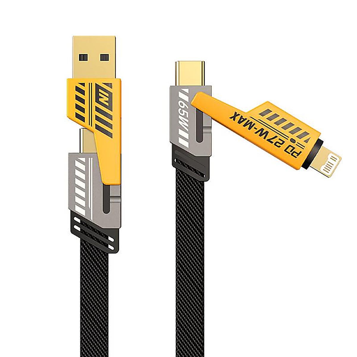 Monkeyz - MZ6693 - 6.6Ft. 4-In-1 Cable Cell Phone Charger