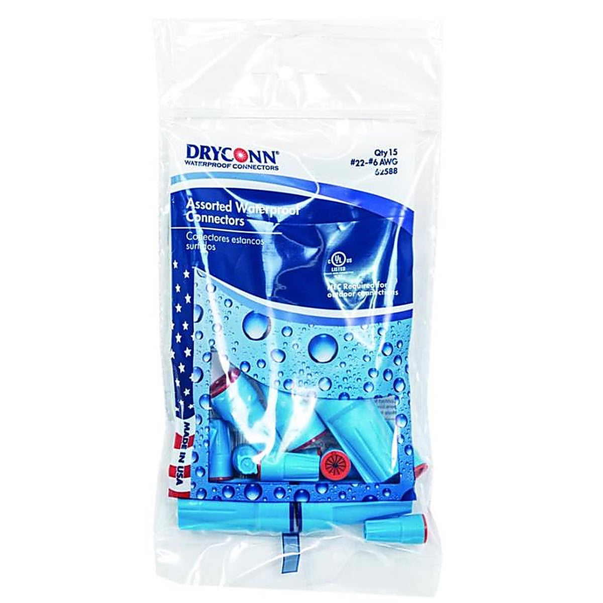 Dryconn - 62588 - Watertight Wire Connector 15 Pack