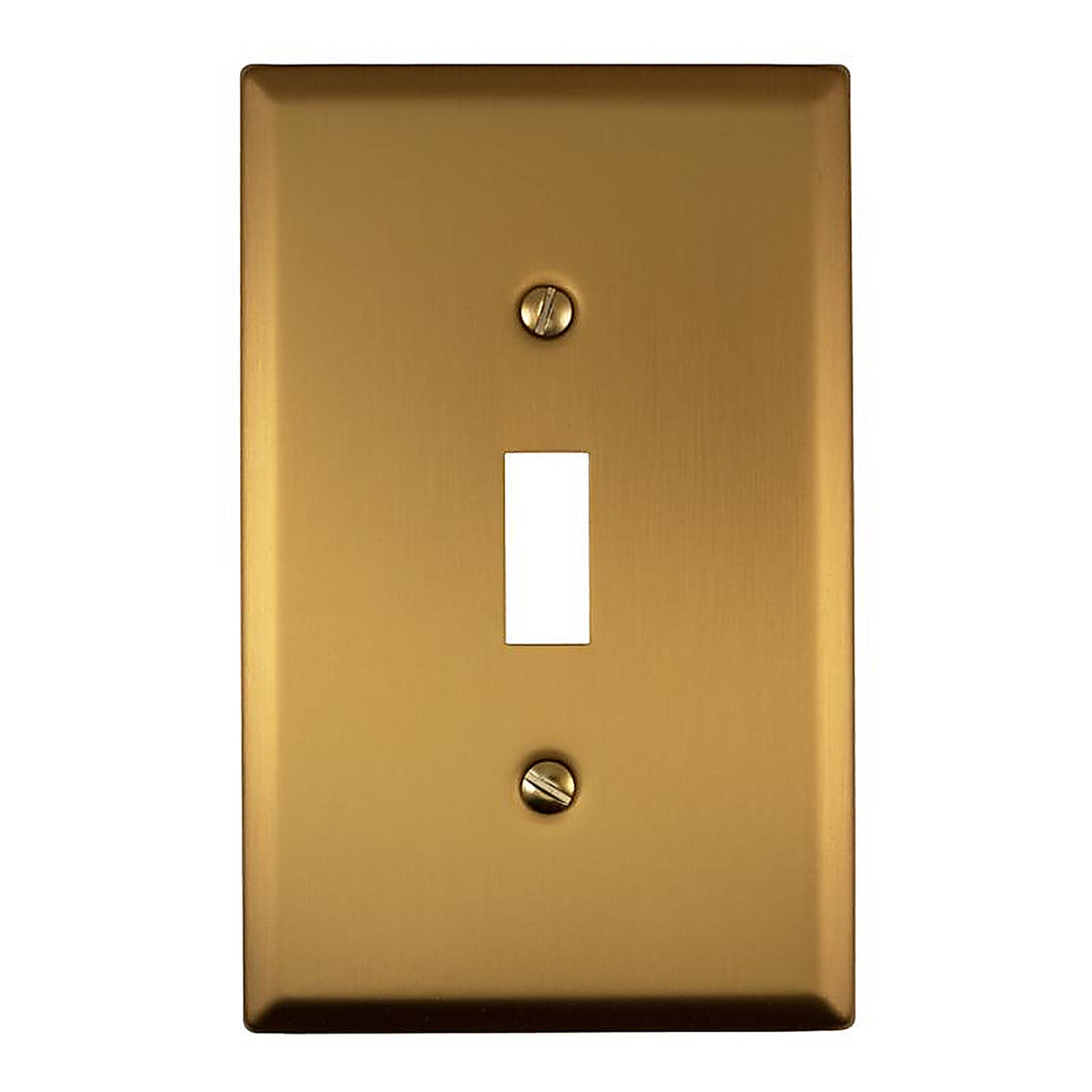 Amerelle - 173T-BG - Oxford Brushed Gold 1 Gang Steel Toggle Wall Plate 1 Pack