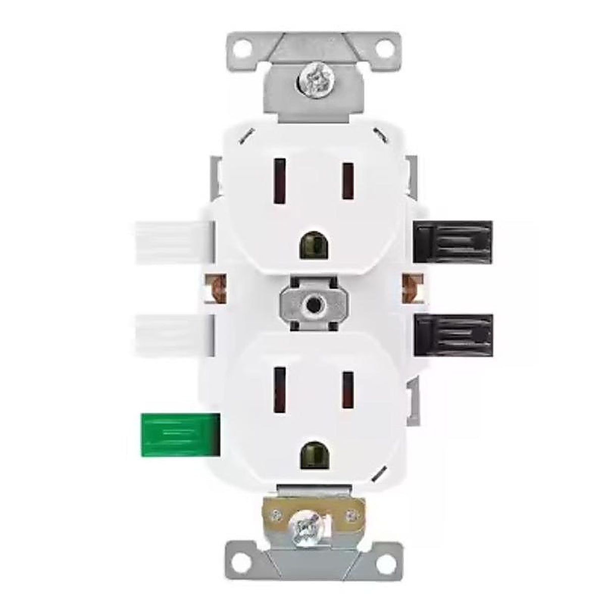 Leviton - ECBR1-WMP - Lever Edge 15 Amps 125 V White Outlet 10 Pack