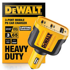 DeWalt - 141 0036 DW2 - 3 Port USB Car Charger