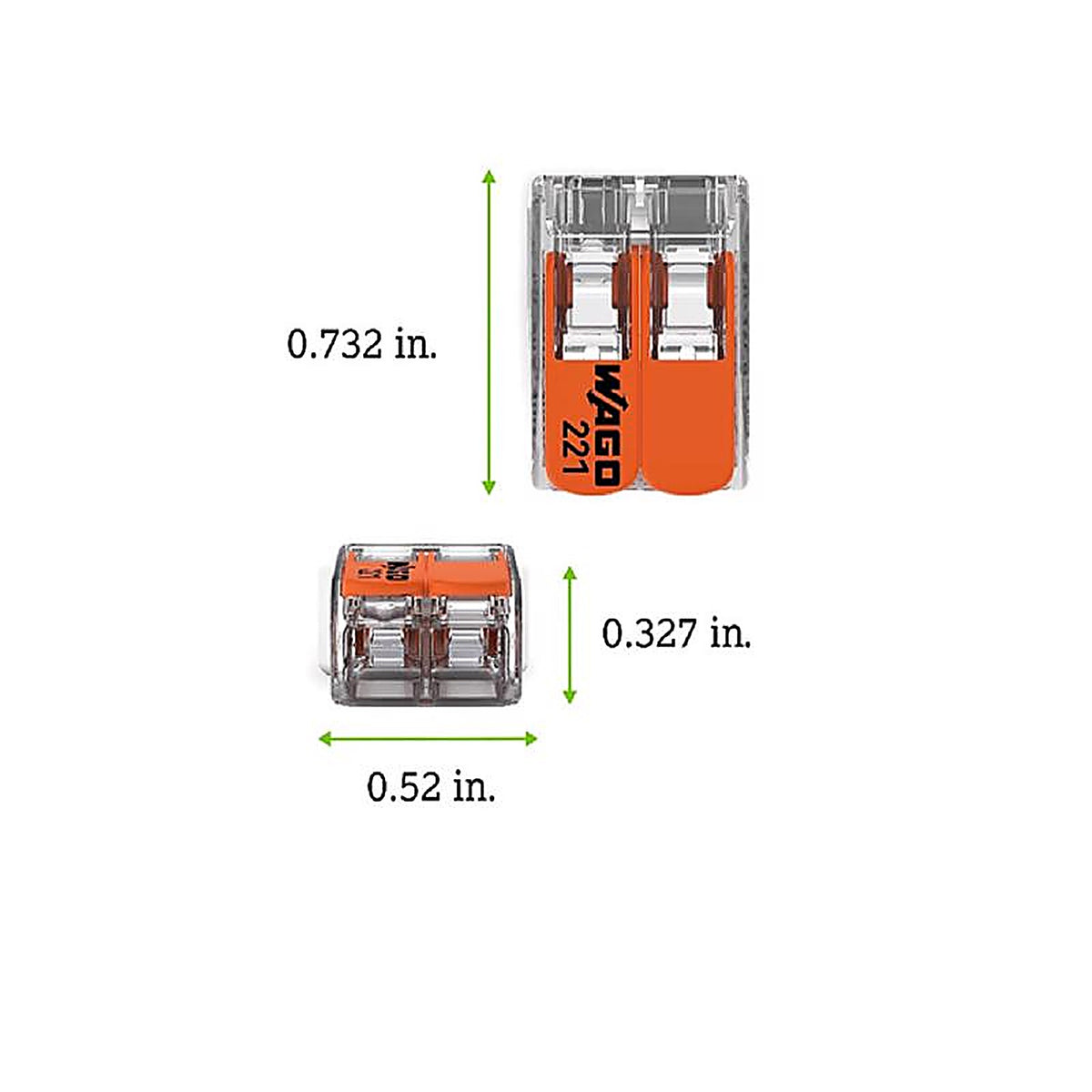 Wago - 2773-403/K-0008 - 3 Port Push-In Wire Connector 10 Pack