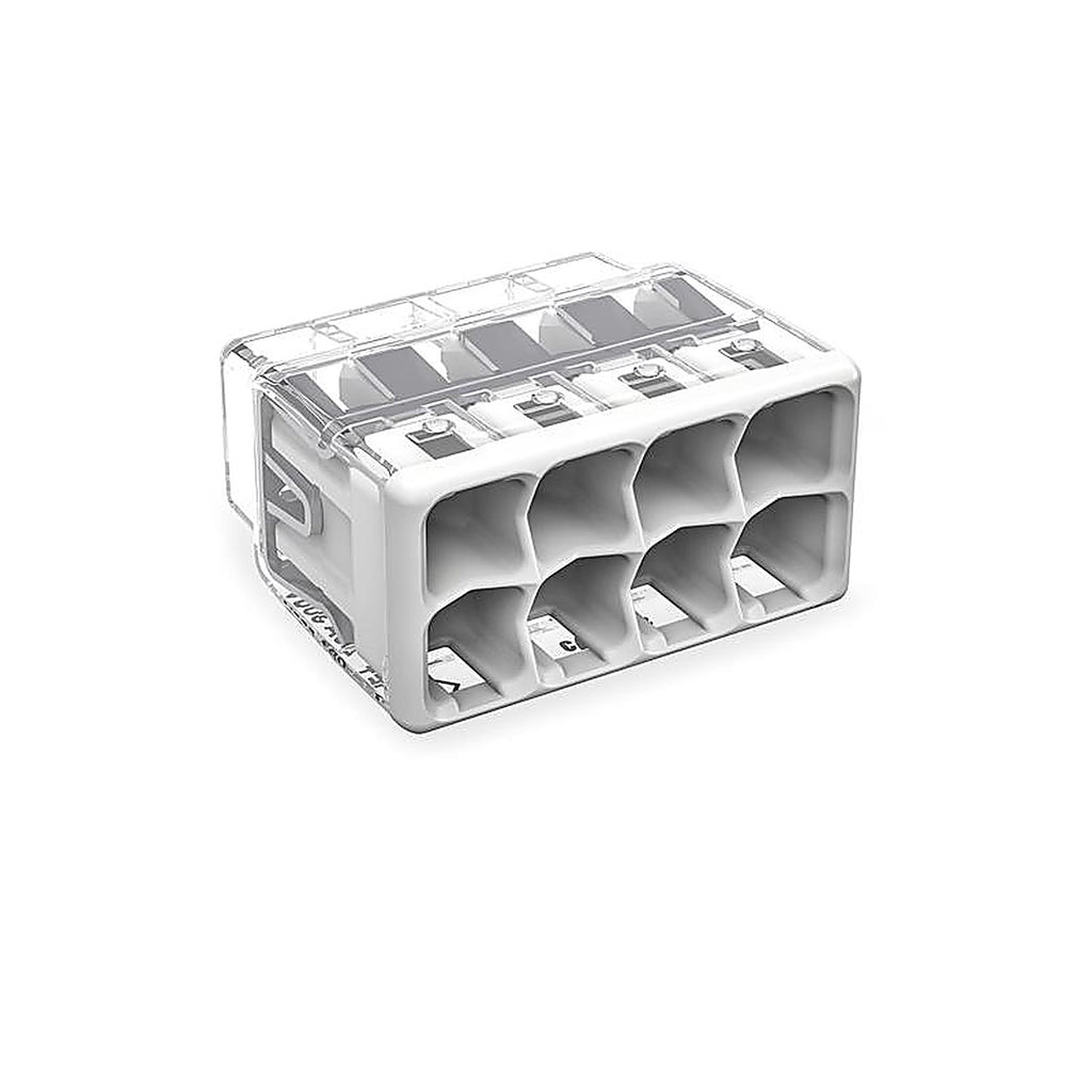 Wago - 2773-408/K-0008 - 8 Port Push-In Wire Connector 5 Pack
