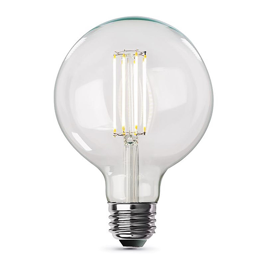 Feit - G40100/927CAFIL - G40 E26 (Medium) Filament LED Bulb Soft White 100 Watt Equivalence 1 Pack