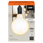 Feit - G40100W927CAFIL - G40 E26 (Medium) Filament LED Bulb Soft White 100 Watt Equivalence 1 Pack