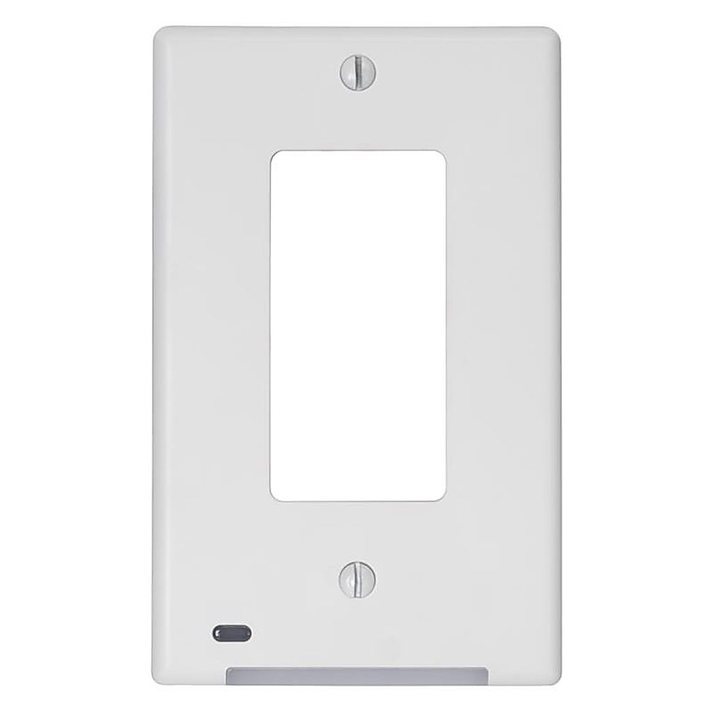 LumiCover - LCF-DDO-W - White 1 Gang Plastic Decorator Nightlight Wall Plate 1 Pack
