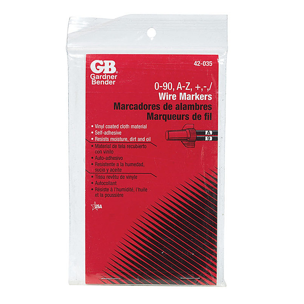 Gardner Bender 42-035 Wire Marker 6/Pack