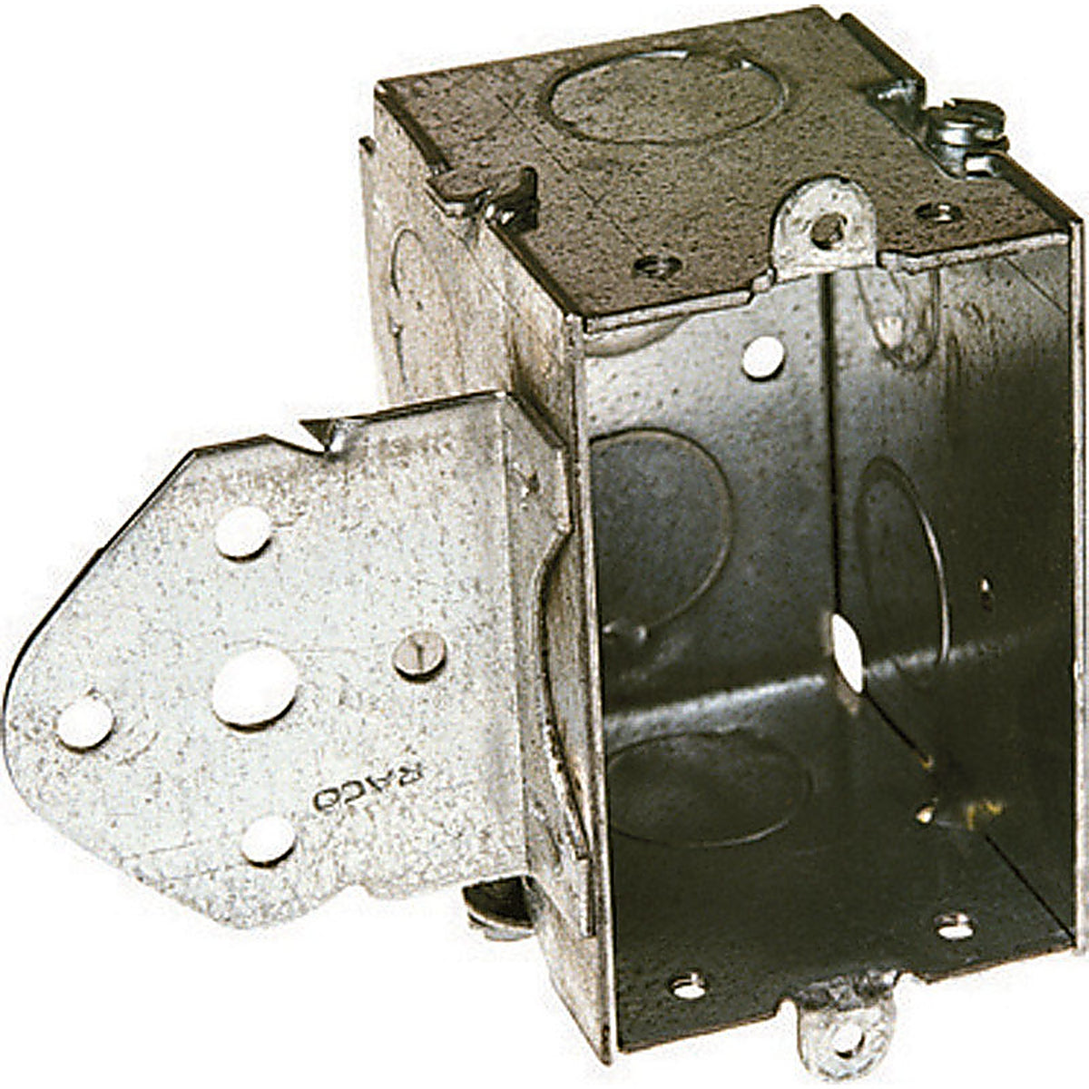 Raco 502 3-3/8 in. Rectangle Steel 1 gang Switch Box Gray